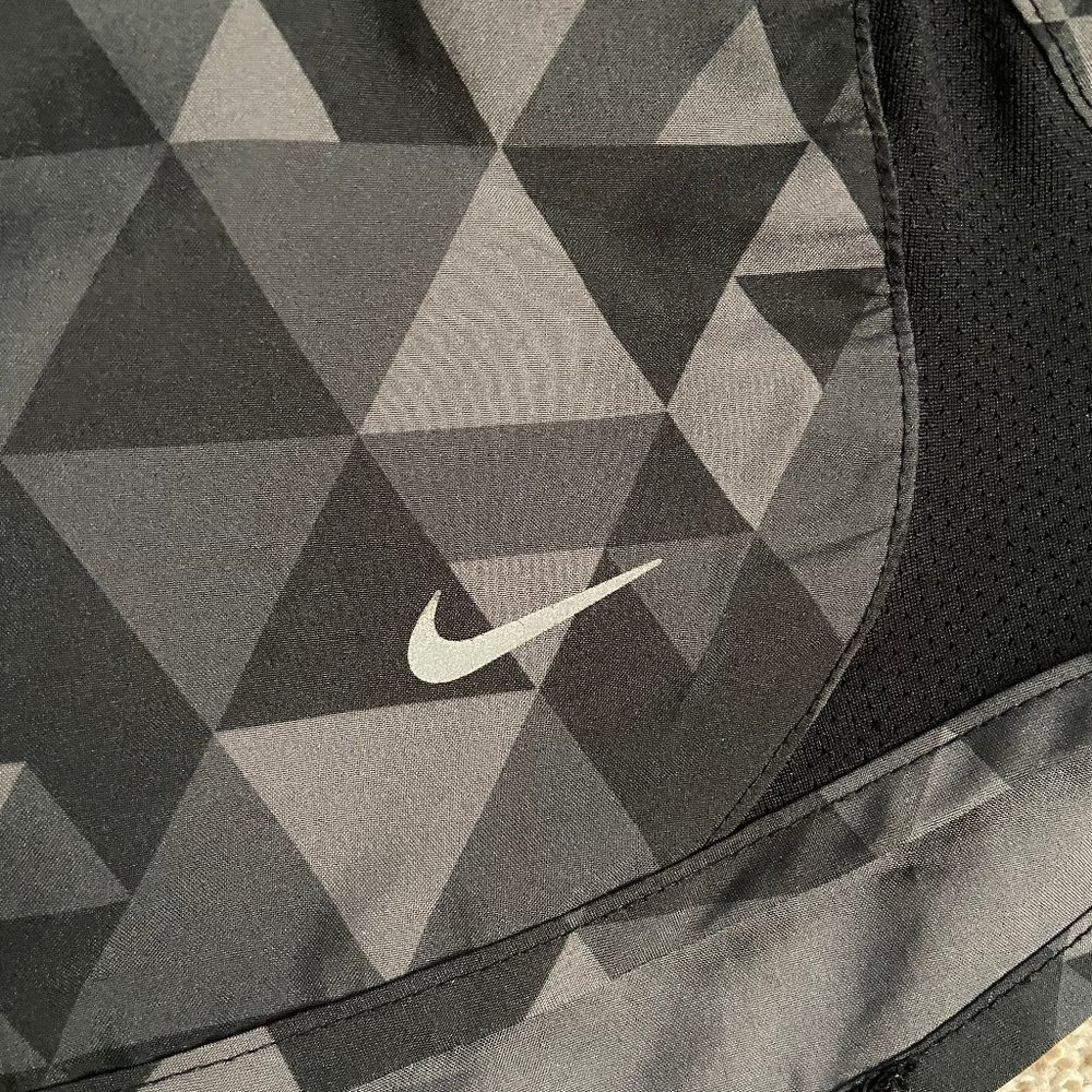 Nike running shorts - black and grey patterned